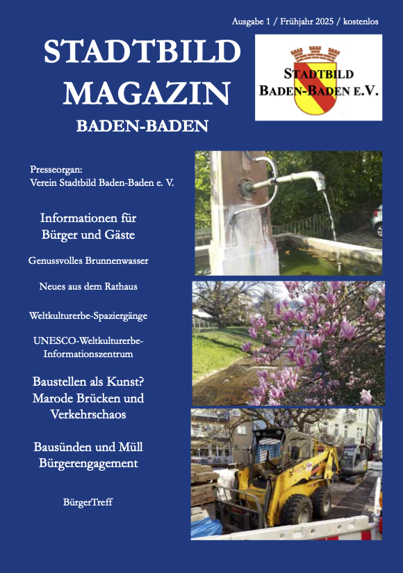 Stadtbild Magazin Baden-Baden Ausgabe 1 Februar 2025